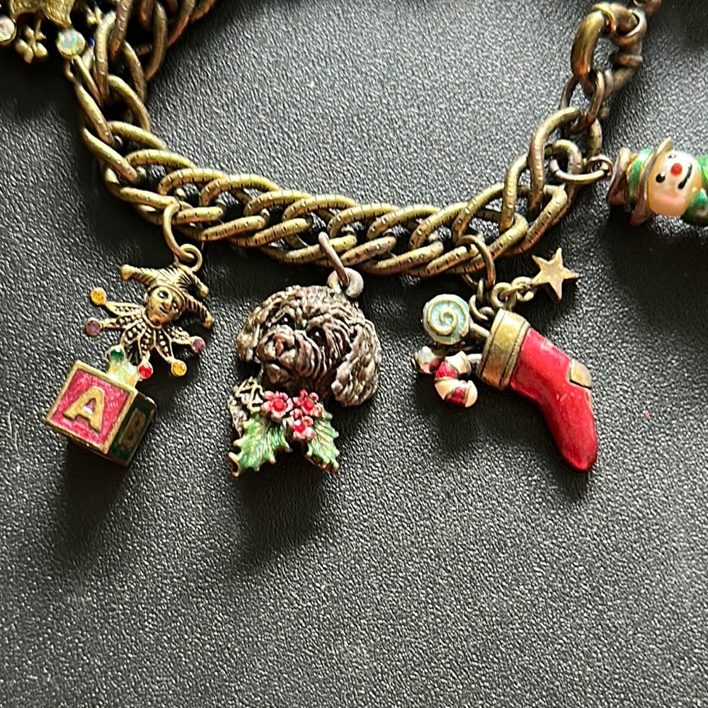 Sweet Romance Christmas Carol Charm Bracelet Charming Charms - Picture 8 of 11
